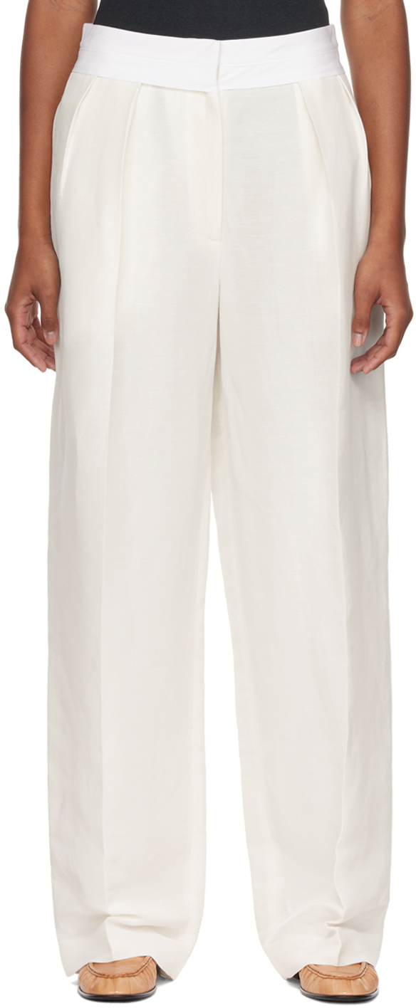 The Row: Off-White Milla Trousers | SSENSE