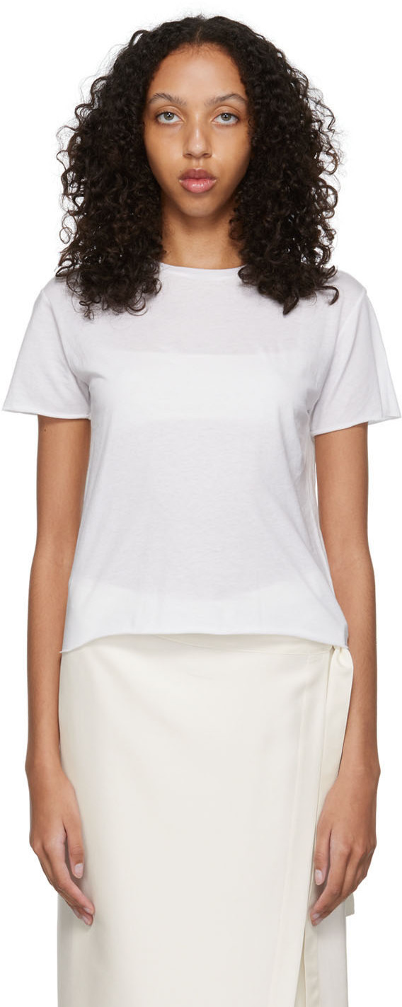 The Row White Organic Cotton T-Shirt
