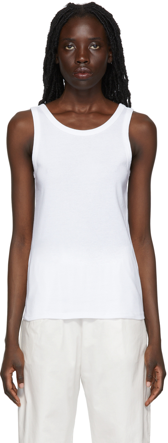 Kritisere lære gøre det muligt for The Row: White Frankie Tank Top | SSENSE