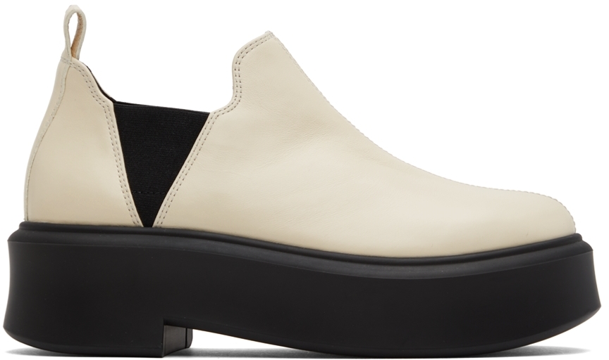 The Row Off-White Robin Ankle Boots
