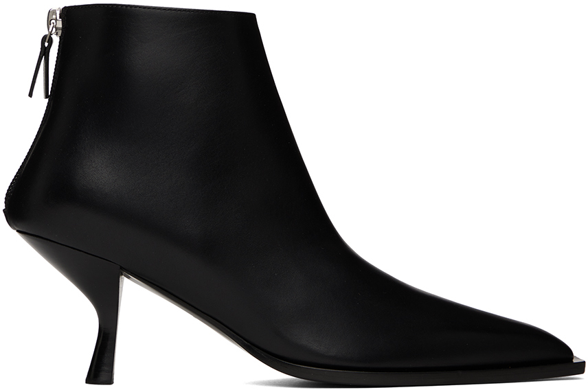 The Row: Black Coco Bootie Boots | SSENSE