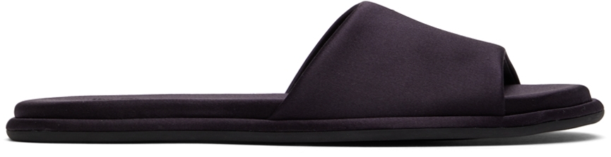 The Row Black Canal Slippers