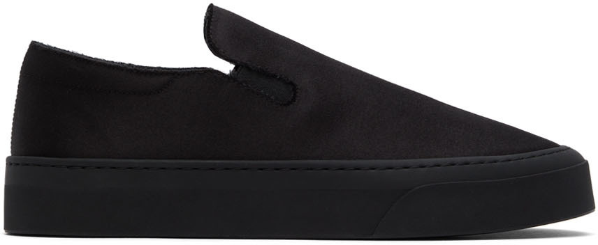 The Row Black Marie H Low-Top Sneakers