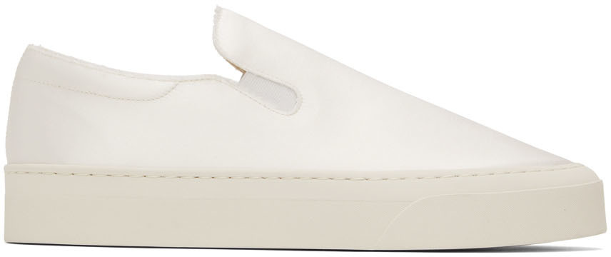 The Row White Marie H Low-Top Sneakers