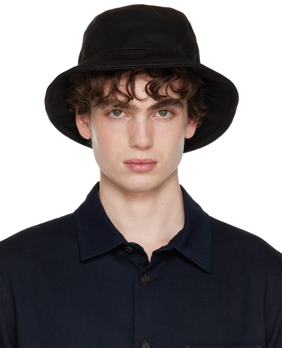 The Row: SSENSE Exclusive Black Issyh Bucket Hat | SSENSE