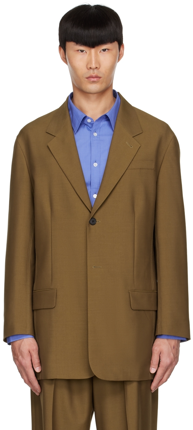 The Row Brown Duvall Blazer In Mss Moss