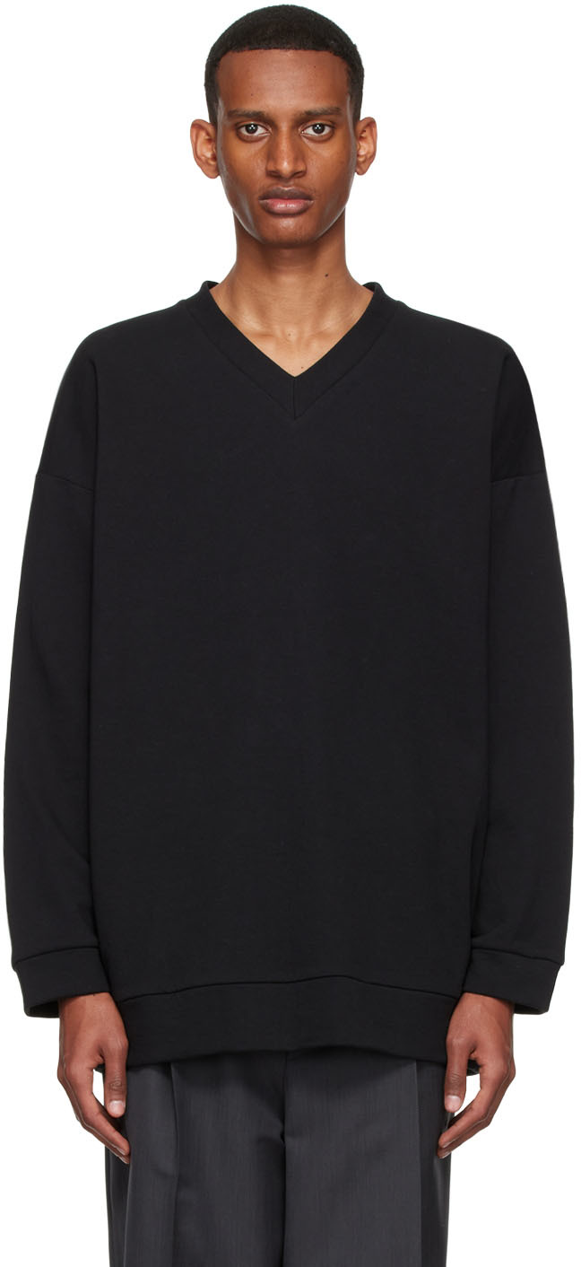 SSENSE Exclusive Black Essen Sweater by The Row on Sale