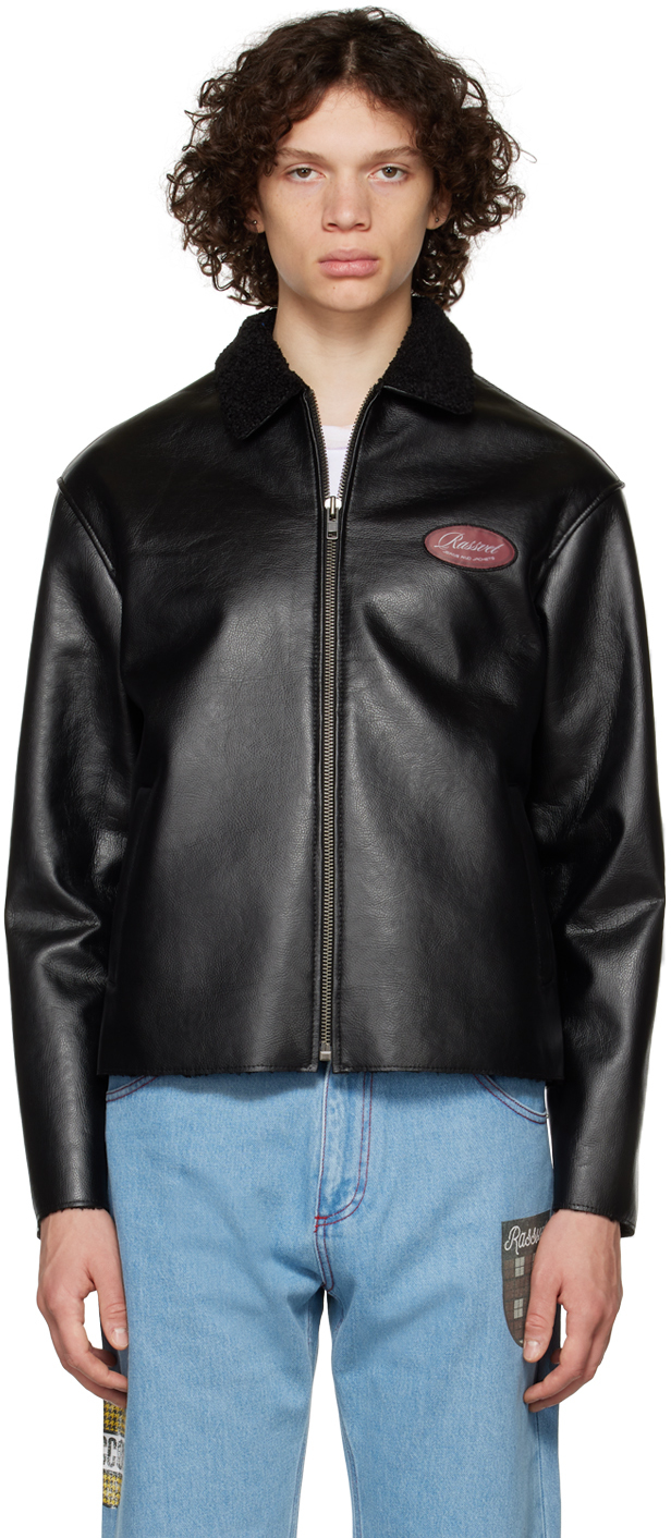 Rassvet Black Faux-Leather Jacket
