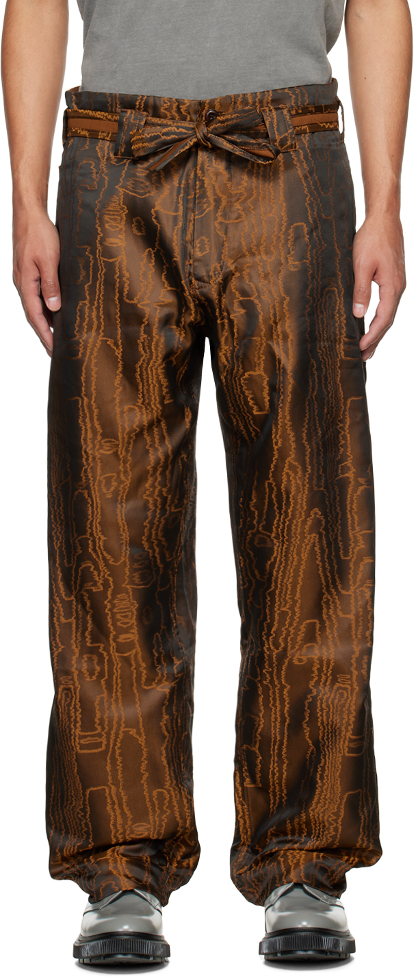 Brown Graphic Trousers