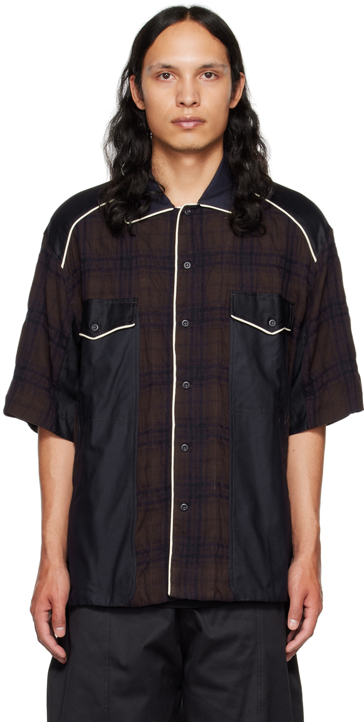 Navy Bowling Shirt