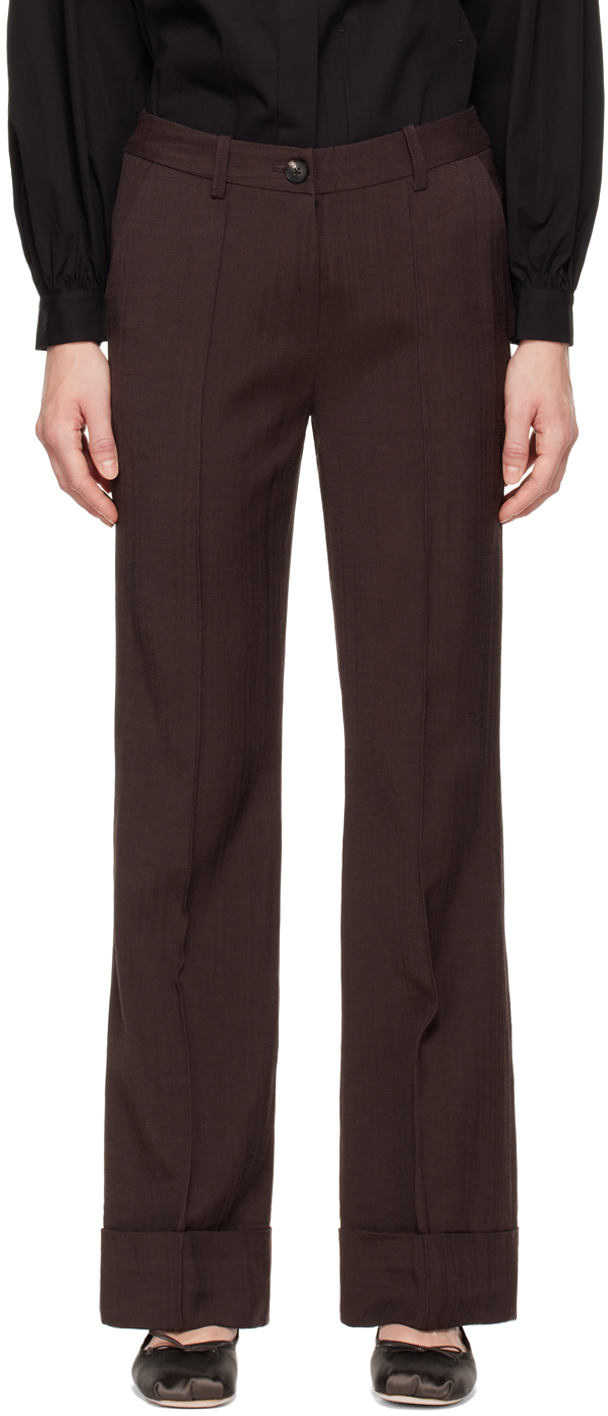 CO Brown Cuffed Trousers