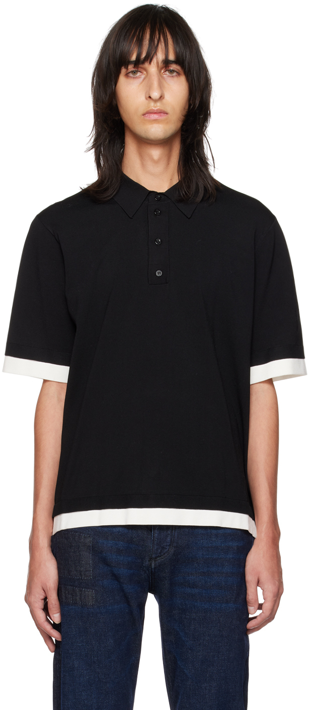 Black Plush Polo Ssense Uomo Abbigliamento Top e t-shirt T-shirt Polo 