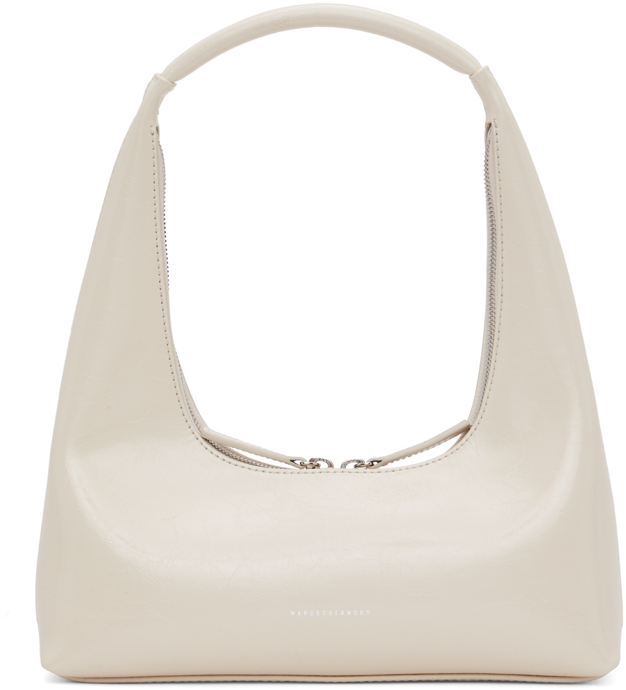 MARGESHERWOOD Off-White Crinkled Leather Bag