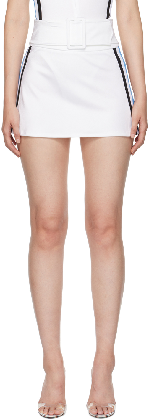Maisie Wilen White Magnet Miniskirt