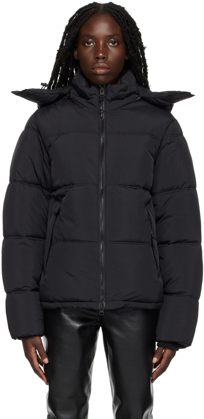 Shop The Very Warm Black Hooded Puffer Jacket
