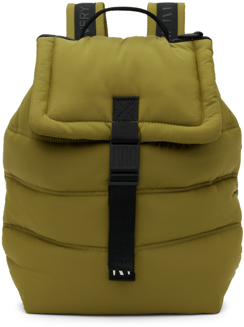 The Very Warm Khaki Puffer Backpack SSENSE UK