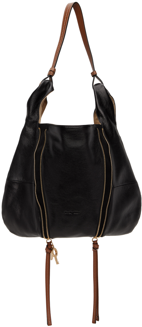 See by Chloé: Black Indra Shoulder Bag | SSENSE