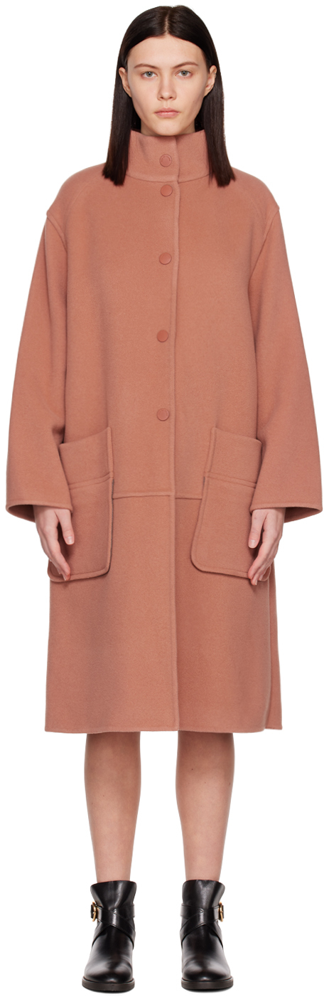 SEE BY CHLOÉ PINK PANELED COAT