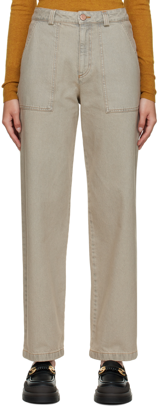 See by Chloé Beige Pocket Jeans