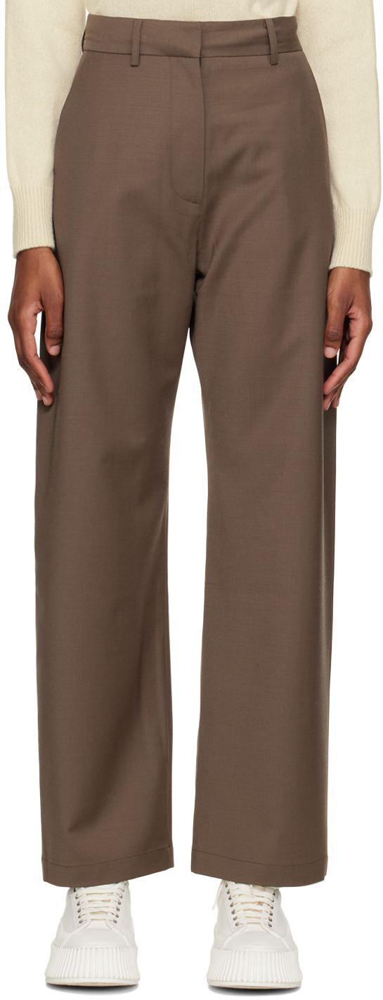 Arch The Brown Straight-leg Trousers