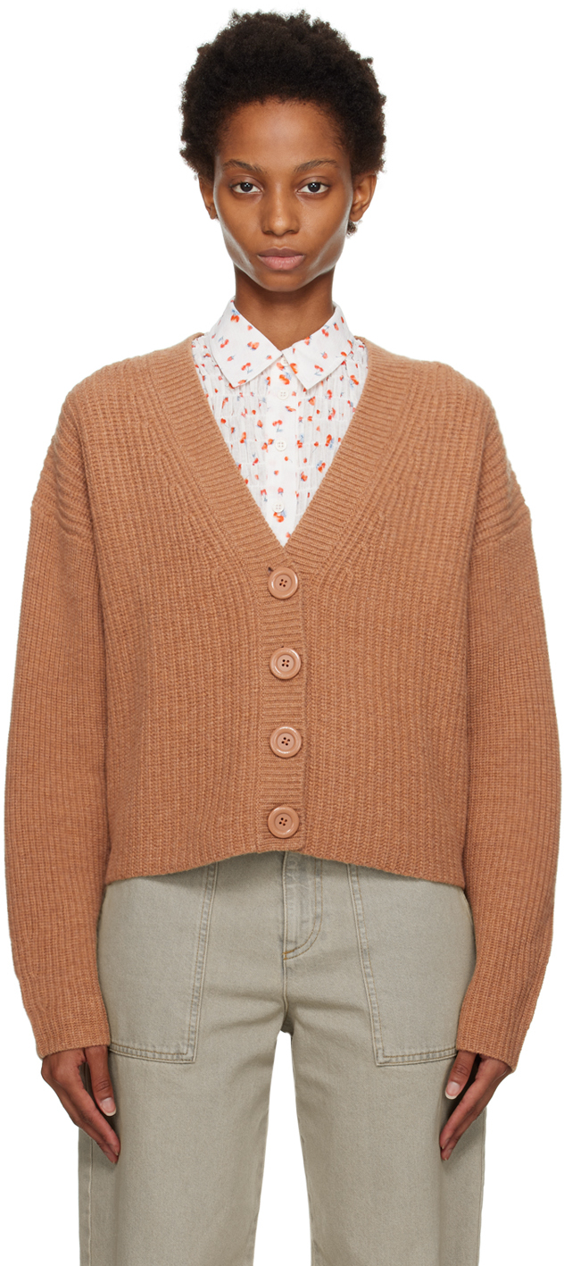 See by Chloé Brown Chunky Cardigan