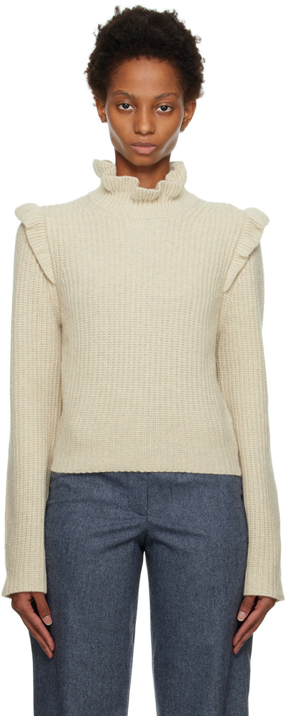 See by Chloé Off-White Ruffle Sweater