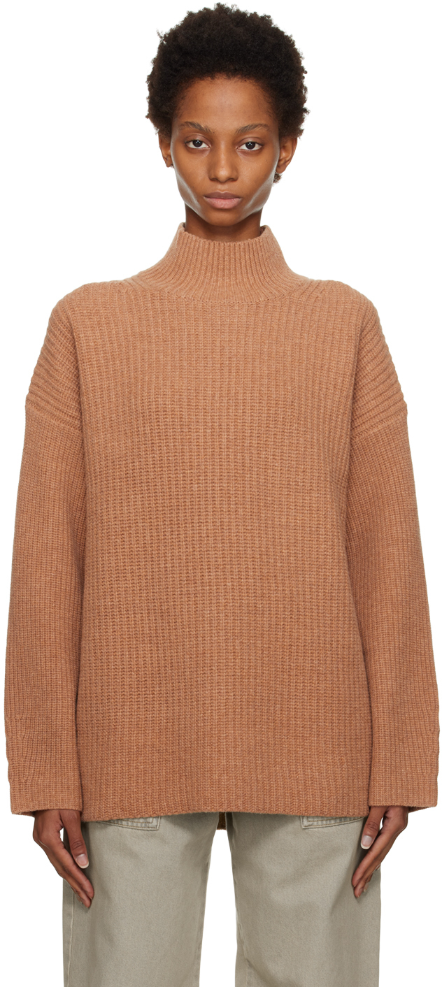 See by Chloé Brown Chunky Turtleneck