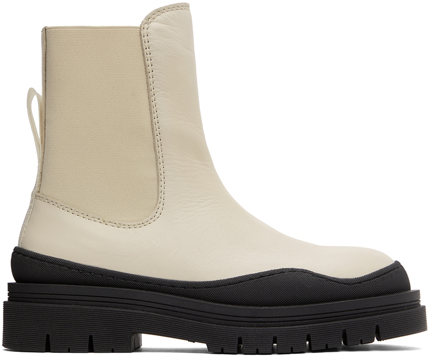 Off-White Alli Chelsea Boots by See by Chloé on Sale