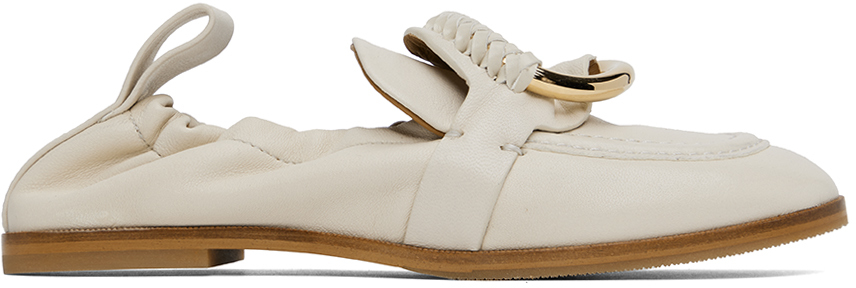 SEE BY CHLOÉ BEIGE HANA LOAFERS