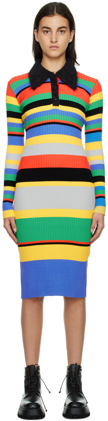 Multicolor Striped Midi Dress By Andersson Bell On Sale 8366