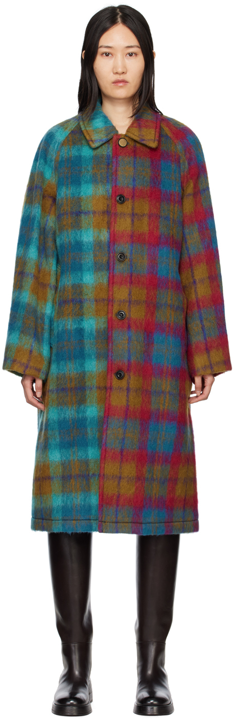 Andersson Bell Blue & Red Harry Check Coat