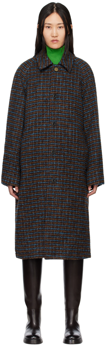 Andersson Bell Blue Check Coat