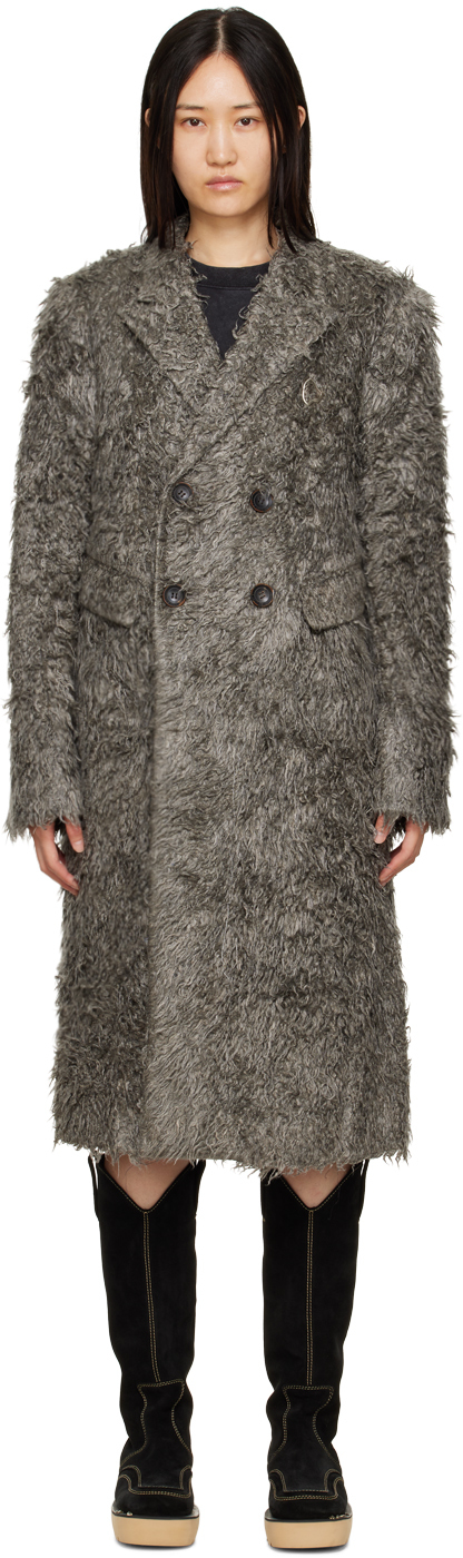 Andersson Bell Gray Naomi Fur Long Coat
