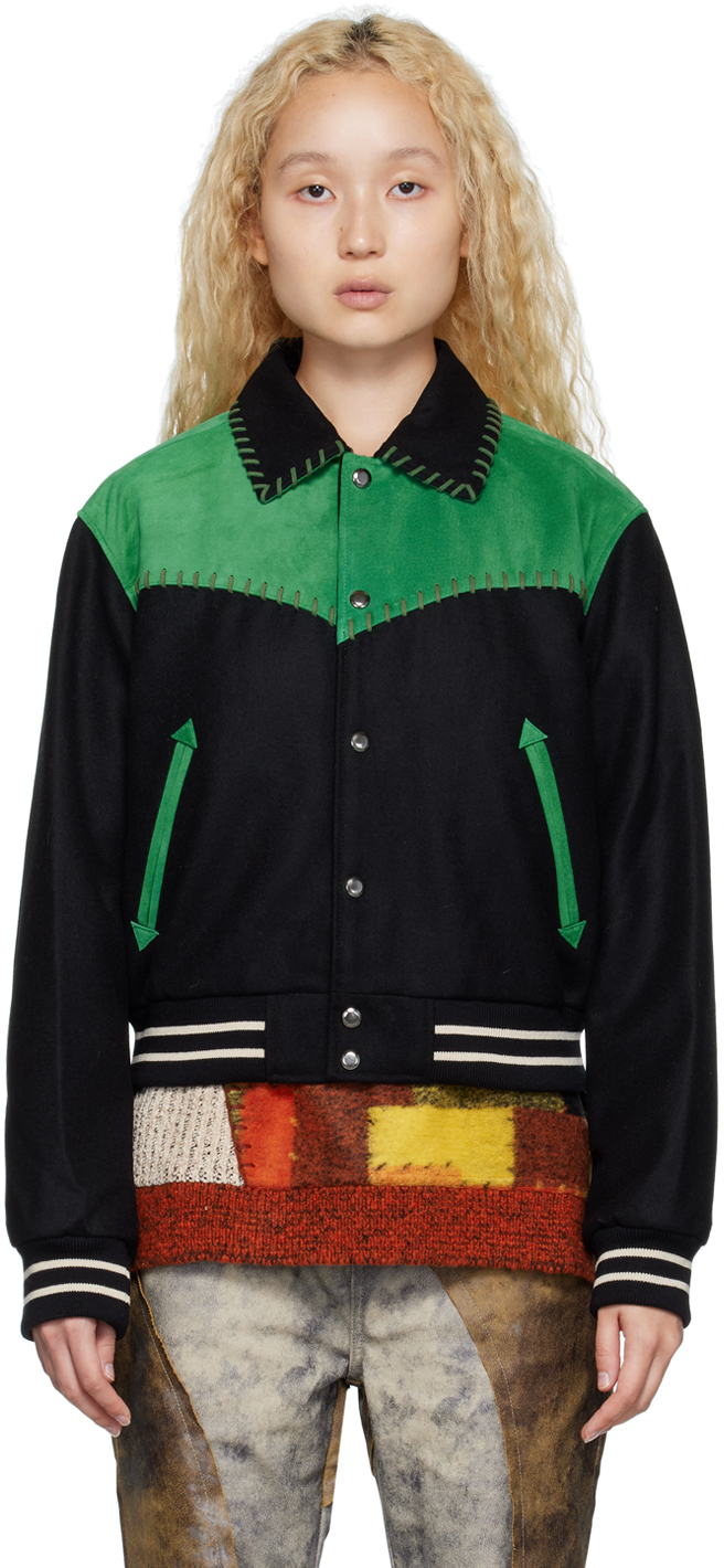 Andersson Bell Black & Green Margo Jacket