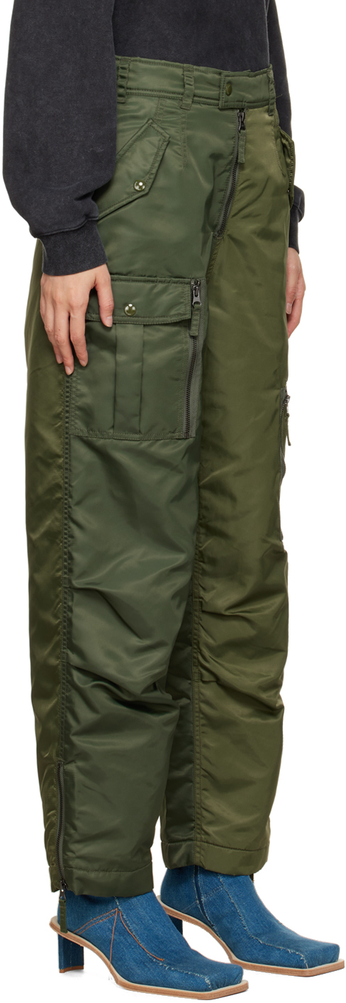 ANDERSSON BELL KHAKI KAIA FLIGHT TROUSERS