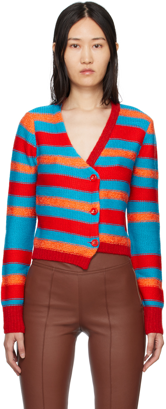 Red Marta Cardigan by Andersson Bell on Sale