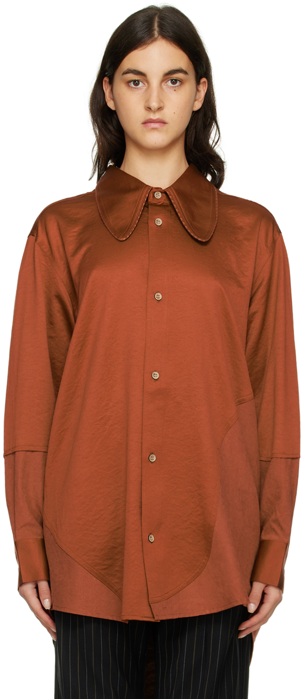 Orange Ashton Shirt by Andersson Bell on Sale