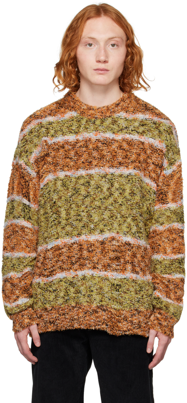 Andersson Bell: Yellow & Orange Oversized Ruman Sweater | SSENSE