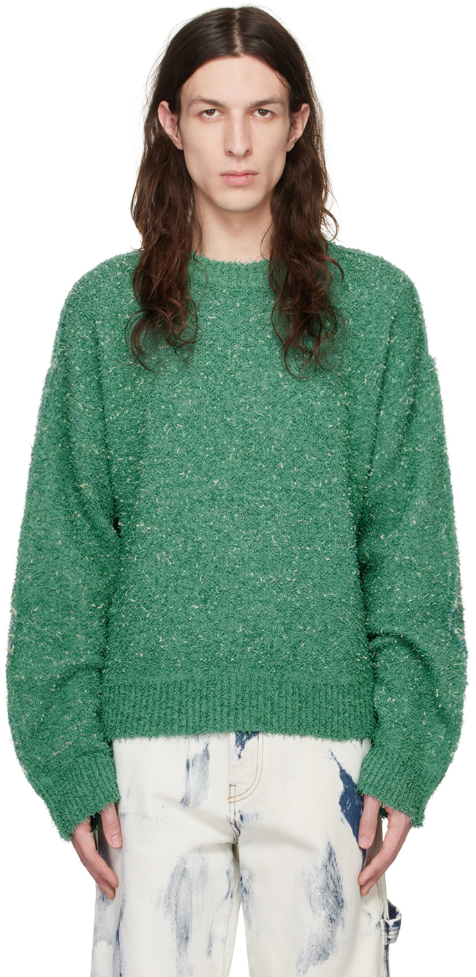 Andersson Bell Essential Murdeira Crewneck Sweater In Green