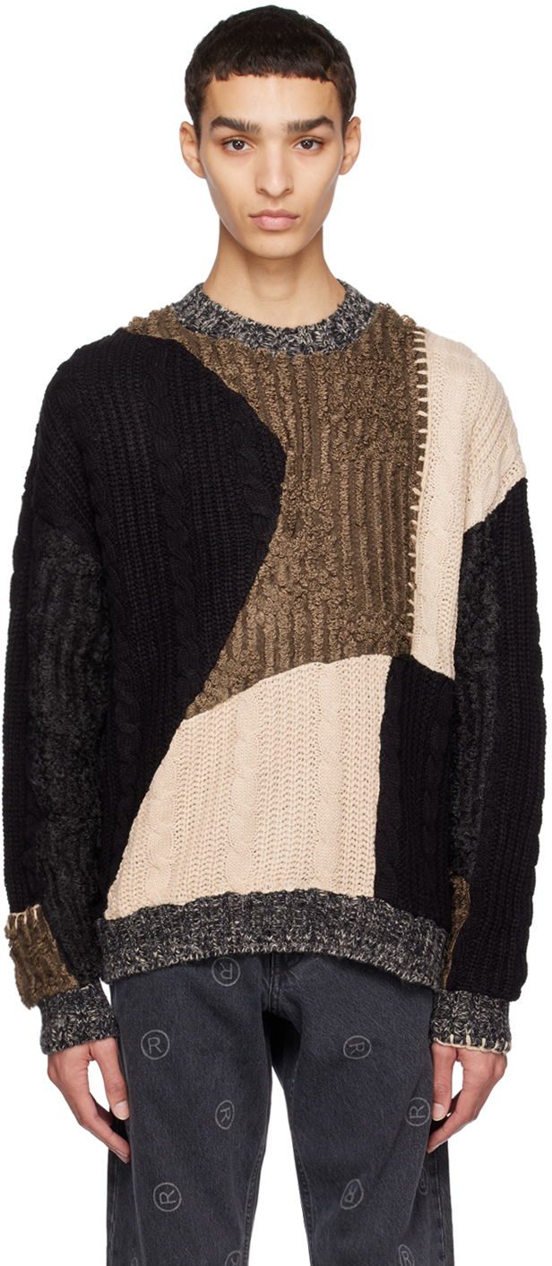 Andersson Bell: Brown & Black Daphne Sweater | SSENSE