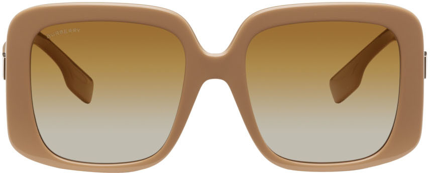 Burberry Tan Square Sunglasses