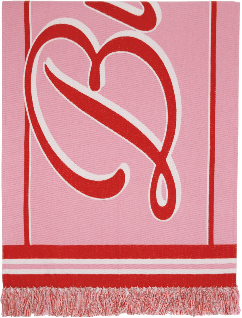 Burberry Pink Logo Scarf