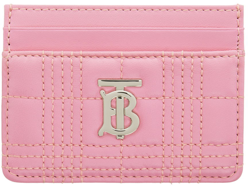 Burberry: Pink Lola Card Holder | SSENSE