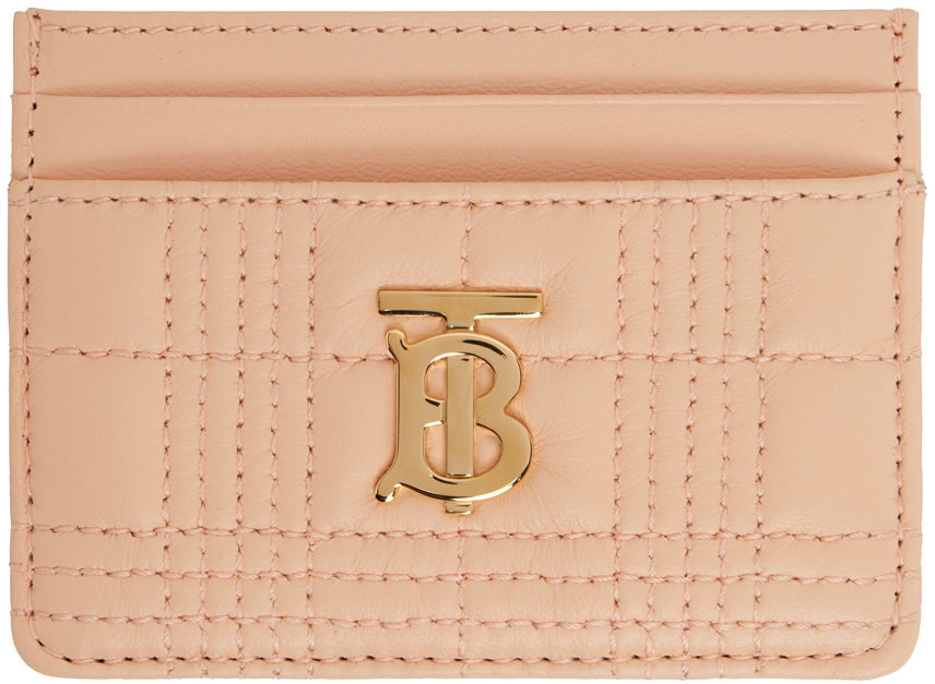 Burberry Pink Lola Card Holder Ssense 8241