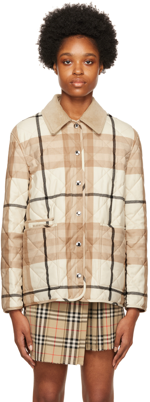 Burberry Off-White Wool Jacket