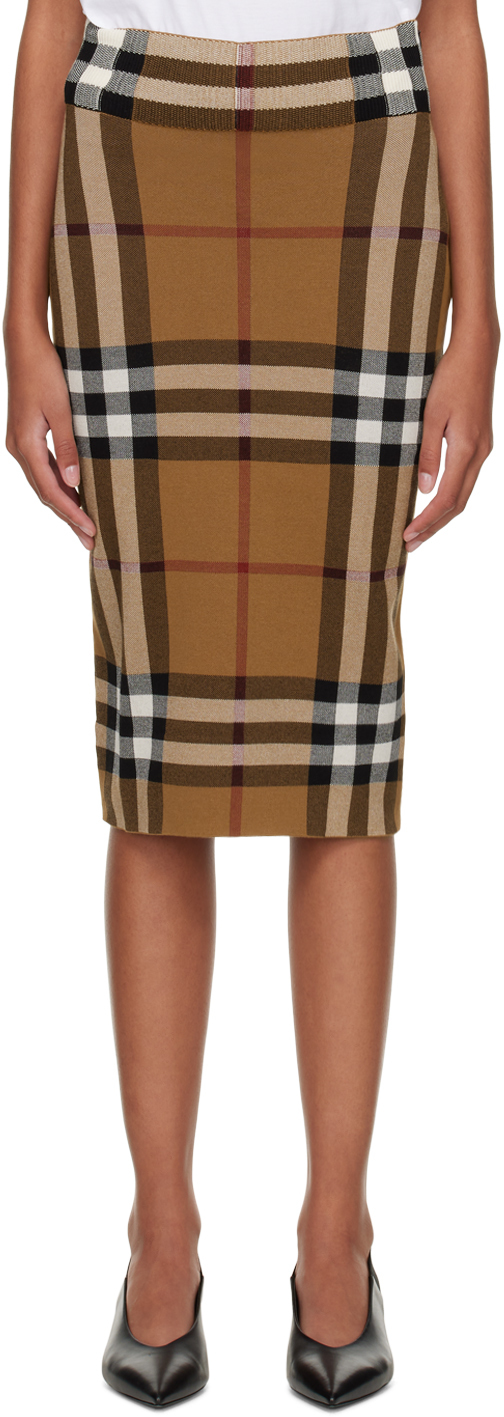 Brown Kammis Midi Skirt