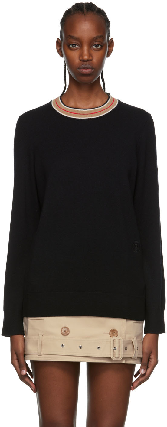 Burberry Black Cashmere Sweater