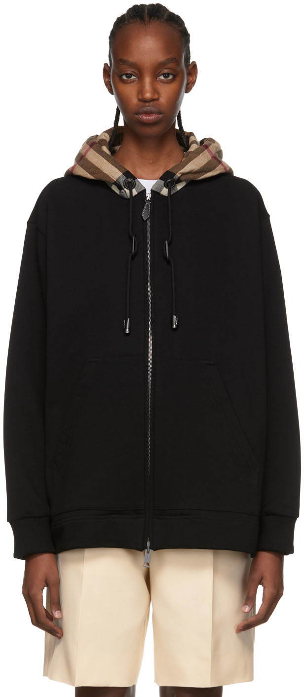 Burberry Men's Logo Typographic Nylon Jacket In Black | ModeSens