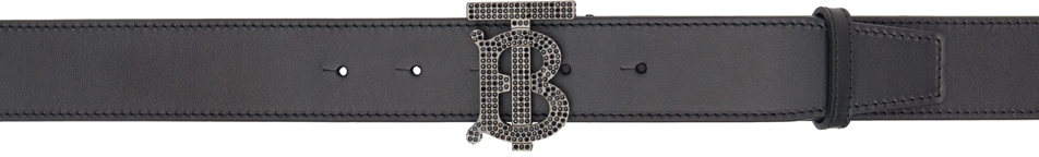 Ssense Uomo Accessori Cinture e bretelle Cinture Black & Gray Jacquard Logo Belt 