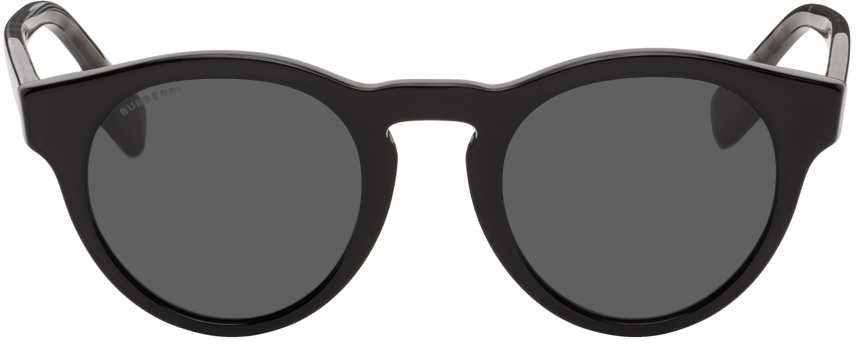 Burberry Black Round Bio-Acetate Sunglasses